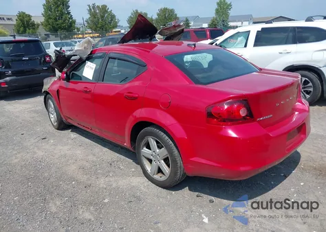 2012 Dodge Avenger Sxt из США, поврежденный, VIN 1C3CDZCB4CN124397